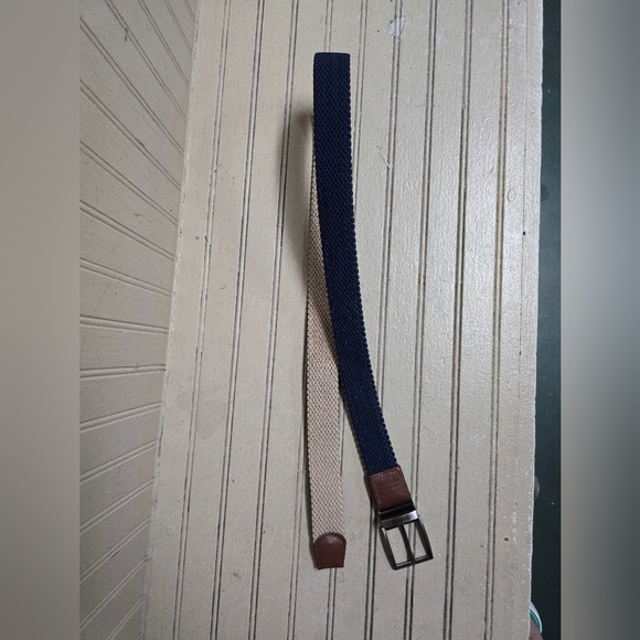 Tommy Bahama Other - Tommy Bahama Mens Navy and Beige Braided Belt 32 - 36